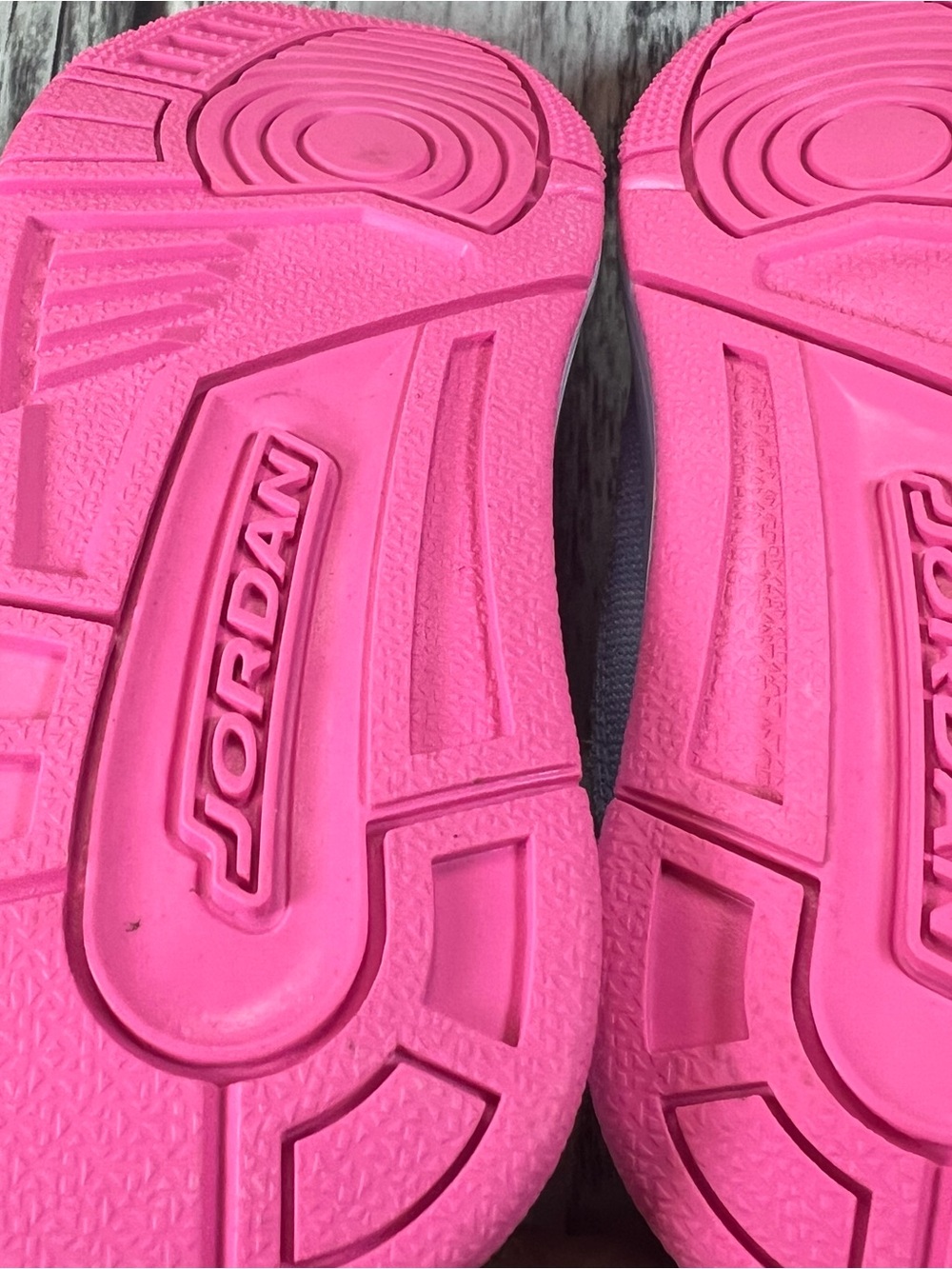 Jordan Kids Light Blue and Pink Velcro Sneakers - Picture 6 of 7
